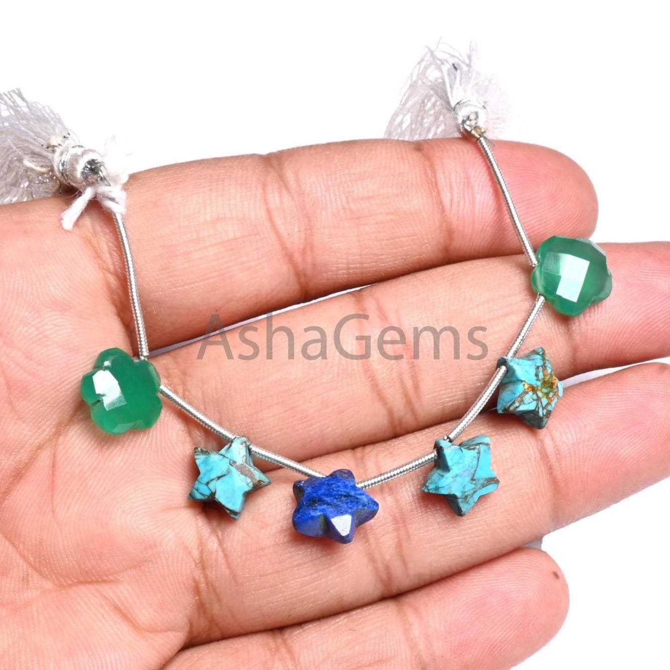 Fine Multi Disco Stone fancy carved Star+ Flower Shape Faceted Beads,10mm Mix Gemstone Carving Multi Shape Briolette Bead Jewelry Craft SALE (AG 18919)
