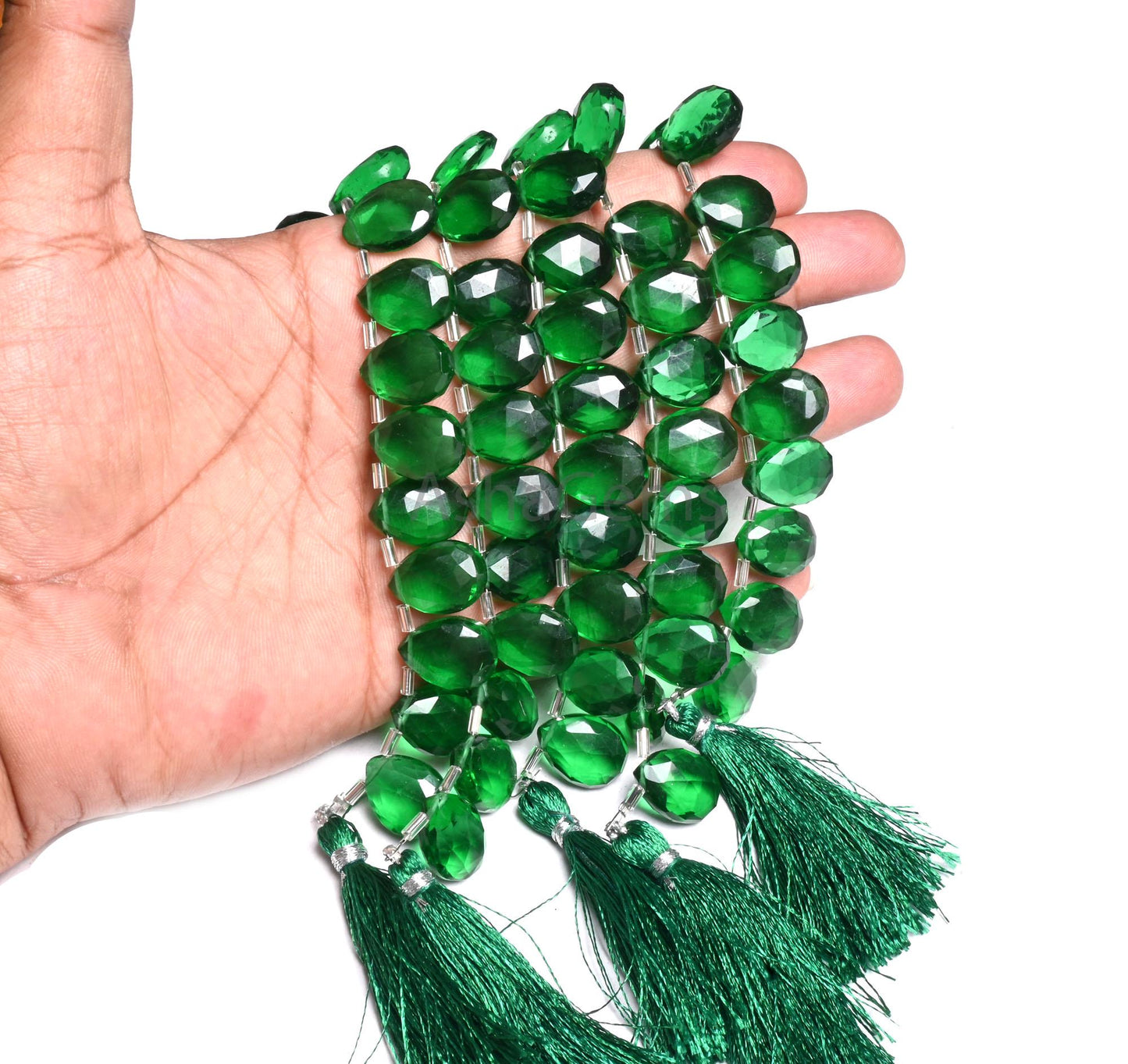 Beautiful Green Quartz Hydro Pears Shape Faceted Beads,12-16 mm AAA Quality Green Emerald Color Hydro Teardrop Briolette Beads Jewelry Craft (AG 18930)