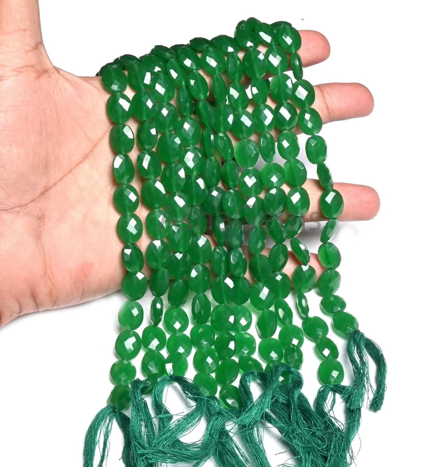 Beautiful Green Quartz Oval faceted Indian Machine Cut Beads,10-12mm Fine Green Quartz Oval Briolette Gemstone Loose Bead Jewelry Craft SALE (AG 18935)