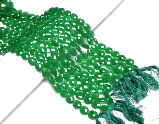 Beautiful Green Quartz Oval faceted Indian Machine Cut Beads,10-12mm Fine Green Quartz Oval Briolette Gemstone Loose Bead Jewelry Craft SALE (AG 18935)