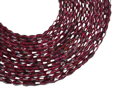 Natural Garnet Fancy Dholki Shape Gemstone Loose Beads,14" Fine Red Garnet Beads faceted Rose Cut Barrell Straight Drill garnet Bead Jewelry(AG 18937)