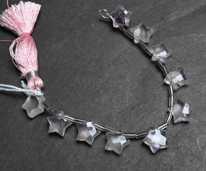 Fine Pink Rose quartz Star Shape Carving Gemstone Beads,10mm Light Pink Quartz Fancy Star Carved Rose Quartz Beads Jewelry Making Craft SALE (AG 18883)