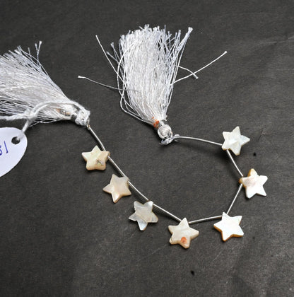 Natural Mother Of Pearl Carving Star Shape beads, white Mother Of Pearl Fancy Carved Gemstone Carve star MOP Shell Pearl Beads jewelry Craft (AG 18892)