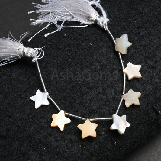 Natural Mother Of Pearl Carving Star Shape beads, white Mother Of Pearl Fancy Carved Gemstone Carve star MOP Shell Pearl Beads jewelry Craft (AG 18892)