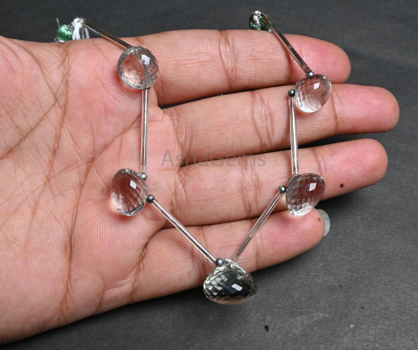 AAA Beautiful Green Amethyst Faceted Onion Shape Beads,12-16mm Natural Green amethyst Onion Gemstone Briolette Beads For Jewelry Crafts SALE (AG 18897)