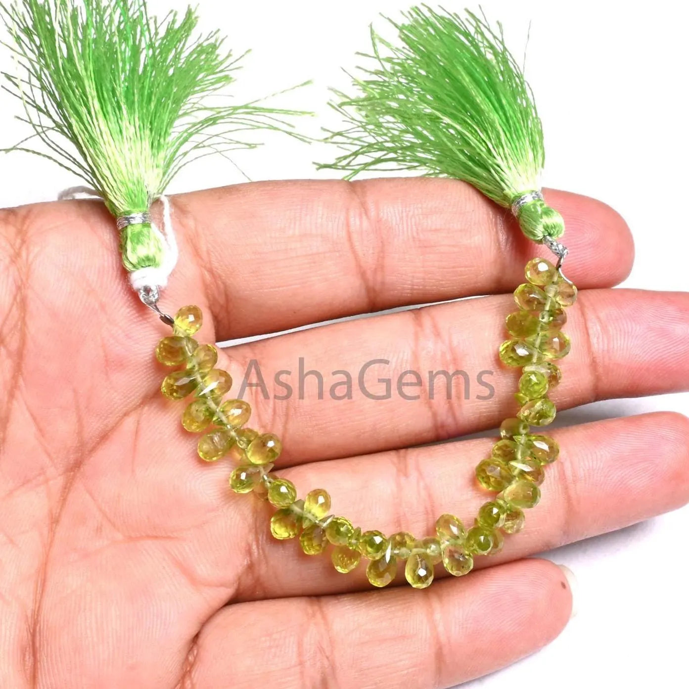 Fine Quality Peridot Faceted Drops Tiny Beads,4-6.5mm Natural Green Peridot Teardrop Briolette Side Drill Peridot Gemstone Bead Jewelry SALE (AG 18914)