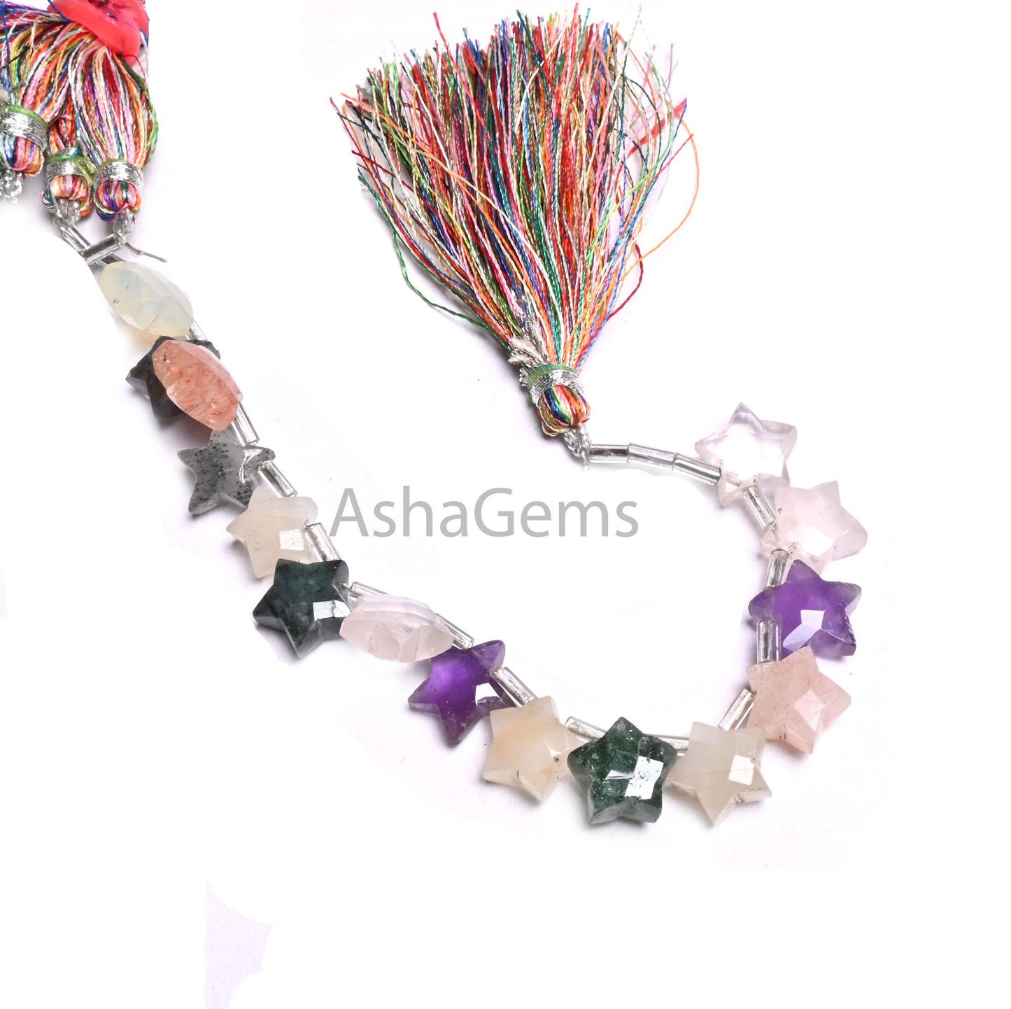 10-11mm Beautiful Multi Disco fancy carved Star Shape Gemstone Beads, Mix Color Stone Carving Star Faceted Briolette Bead Jewelry Craft SALE (AG 18926)