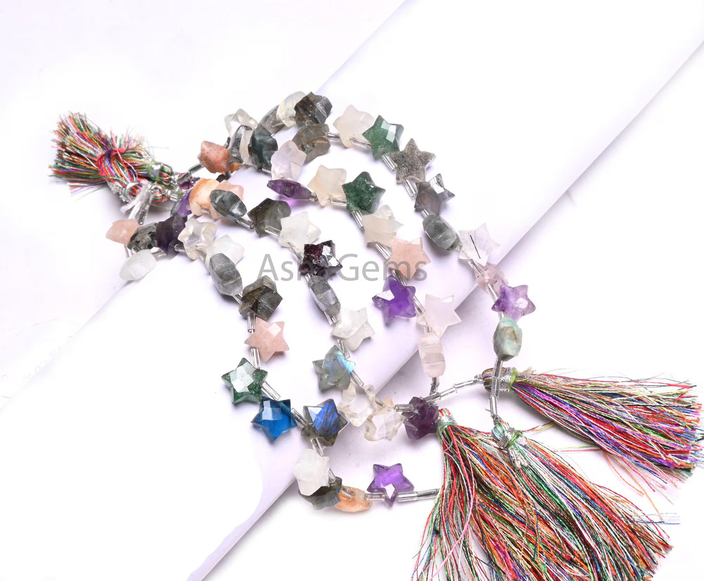 10-11mm Beautiful Multi Disco fancy carved Star Shape Gemstone Beads, Mix Color Stone Carving Star Faceted Briolette Bead Jewelry Craft SALE (AG 18926)