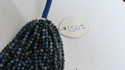 2.75 mm Fine Shaded Blue Sodalite Faceted Rondelle Shape Gemstone Loose Beads, Natural Sodalite Micro Machine Cut Sodalite Bead Jewelry SALE