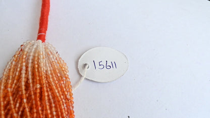 Beautiful Shaded Orange Red Carnelian faceted Rondelle Tiny Gemstone Beads,2 mm Natural AAA Carnelian Micro Machine Cut Beads Jewelry Crafts