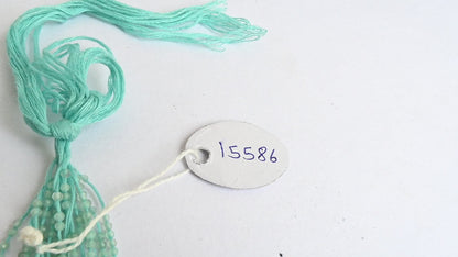 Fine Natural Sky Apatite faceted Rondelle Tiny Gemstone Micro Cut Beads, 2.2 mm Sky Blue Apatite Machine Cut Blue Apatite Bead Jewelry Craft